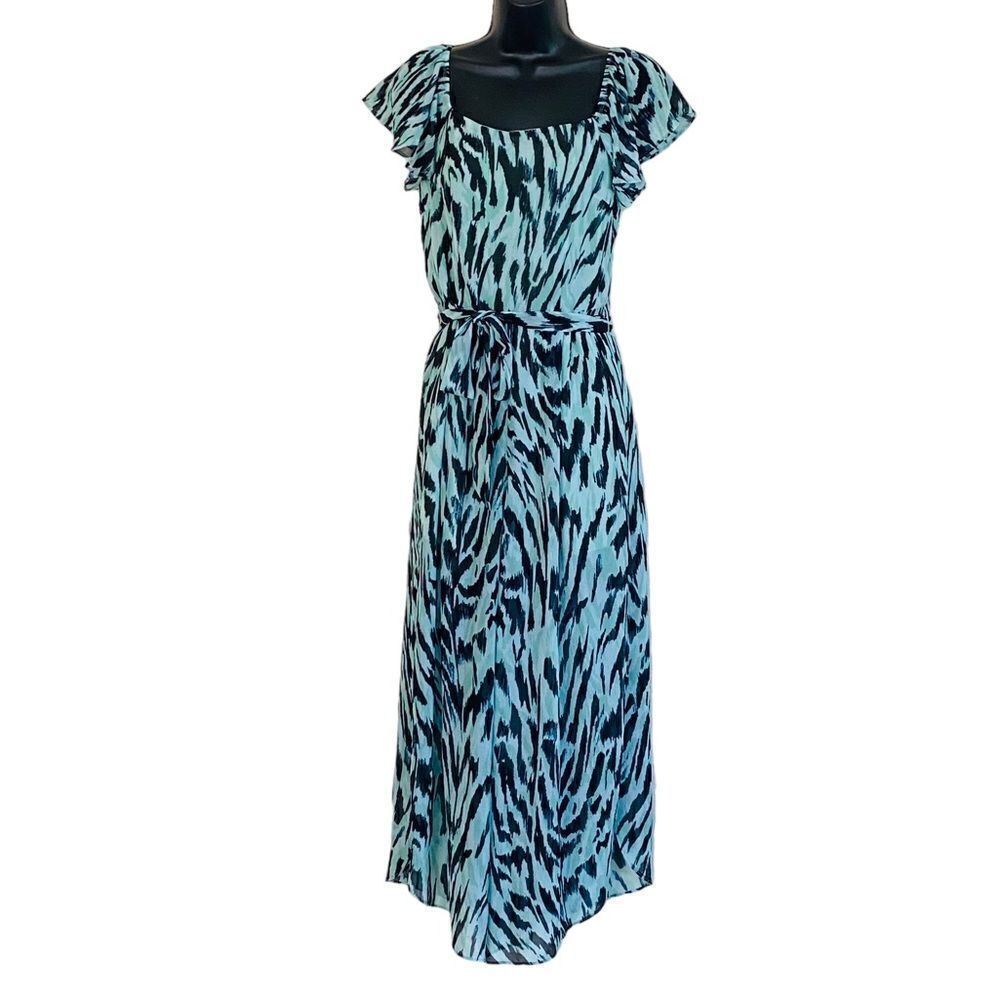 Cooper St Mint Green Black Wilderness Print Jumpsuit Sz 4 NWT